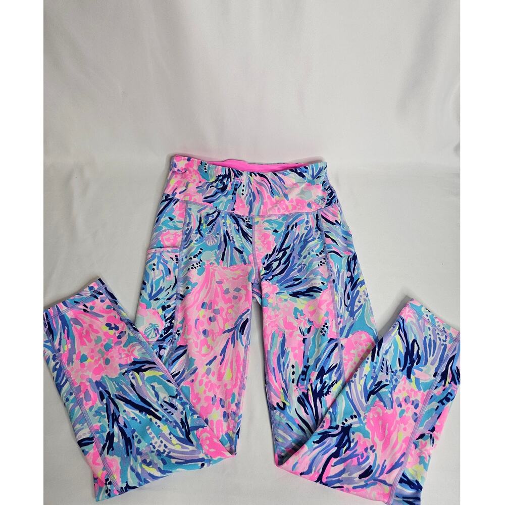 Lily Pulitzer Luxletic Weekender High Rise Leggings Fan Sea Sโ